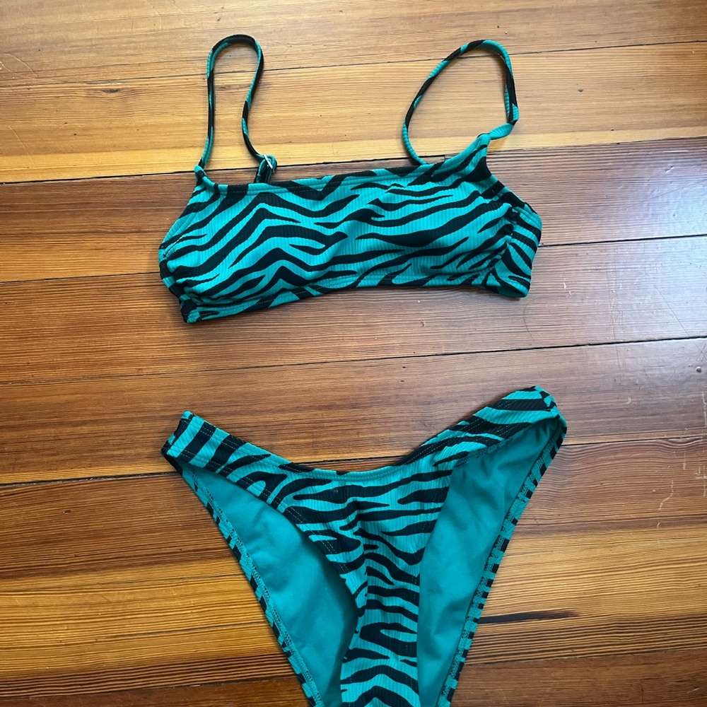 Target striped Bikini Set